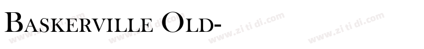 Baskerville Old字体转换